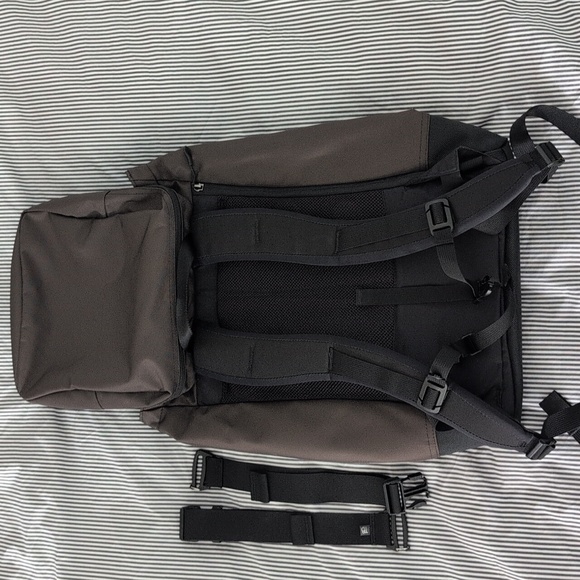 Men's Brown and Black Backpack - Picture 3 of 3